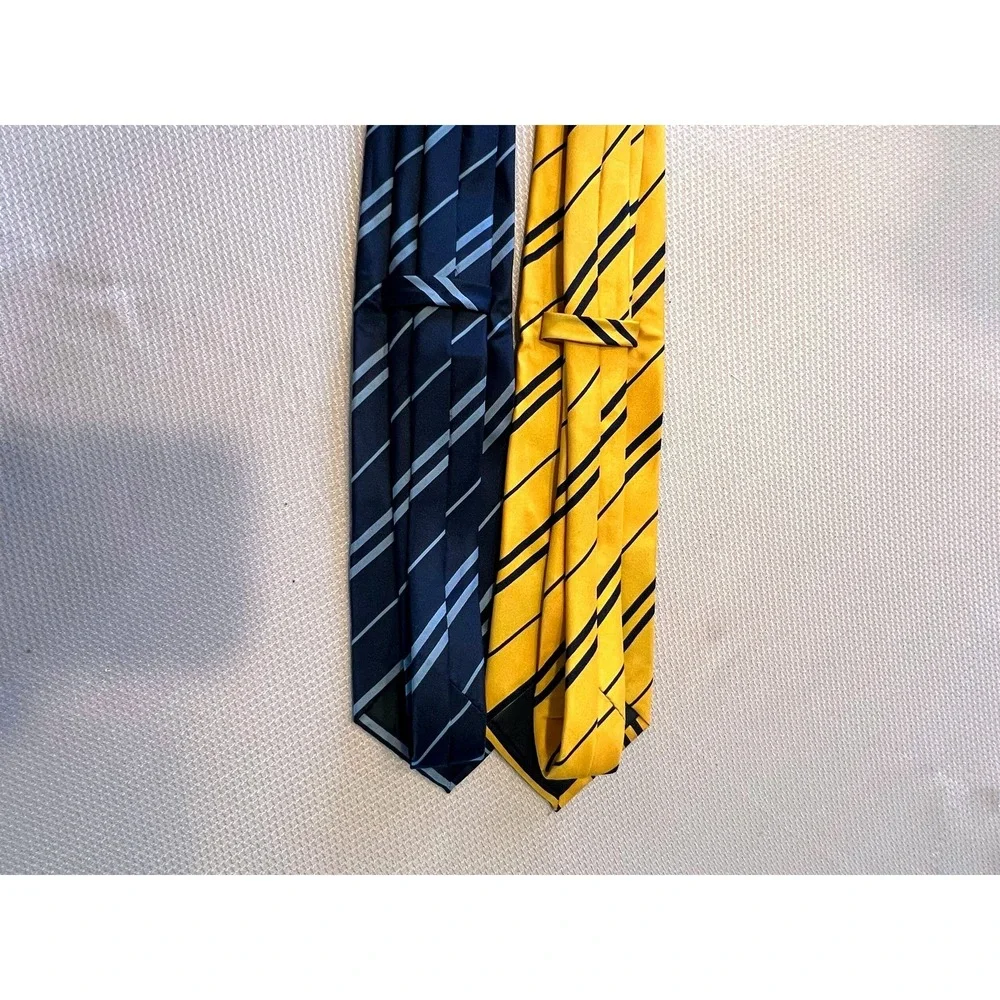 Harry Potter Ravenclaw & Hufflepuff House Necktie Set Halloween Costume Cosplay